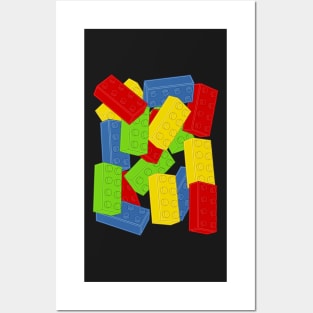 Colored Bricks Posters and Art